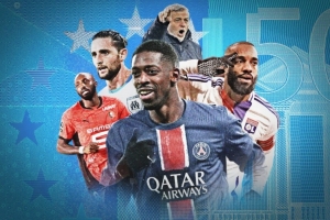 法甲球员工资:登贝莱月薪150万欧居首,巴黎包揽前12