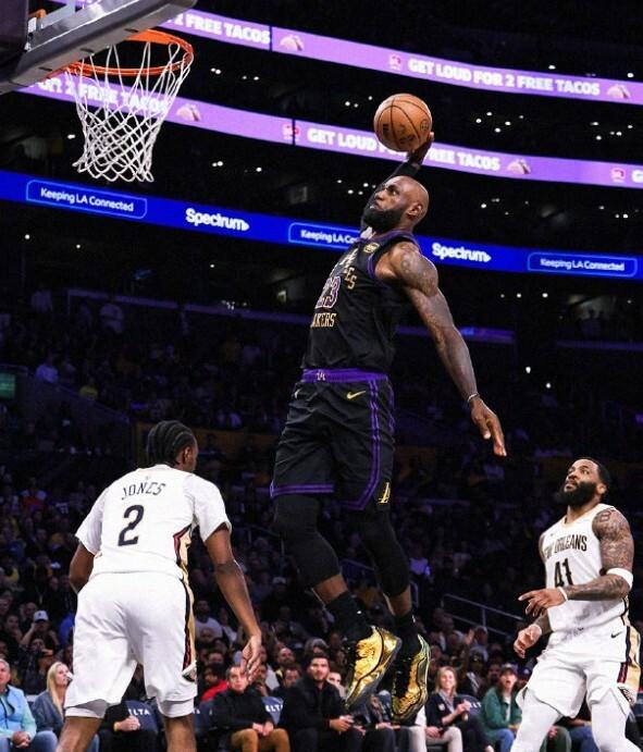 开云体育下载网页版-三连胜！东契奇27+10+7，詹姆斯21分，湖人末节发力110-101鹈鹕